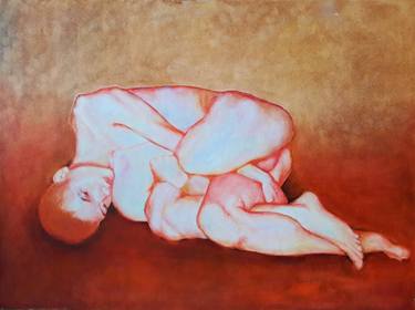 Original Expressionism Nude Paintings by Husnu Konuk