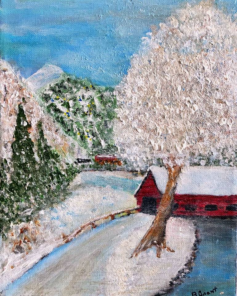 Original Impressionism Landscape Painting by Bert Grant