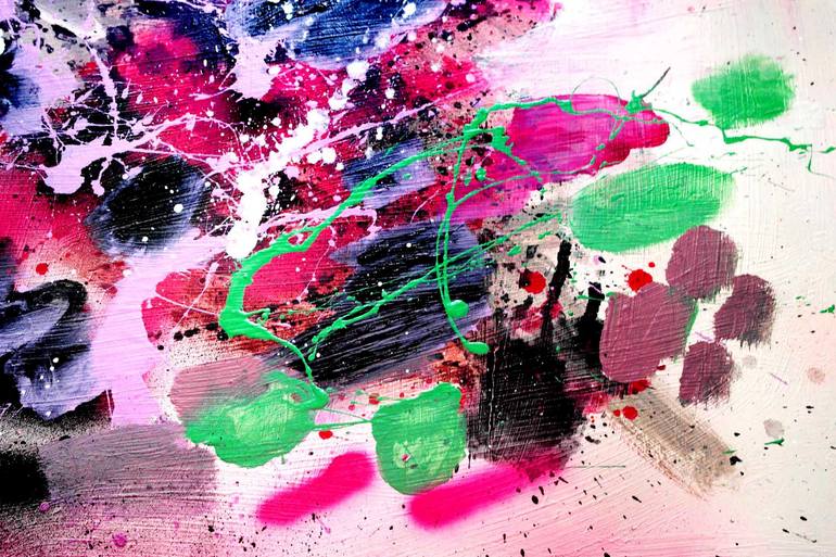 Original Abstract Expressionism Abstract Painting by Adrian Astorga