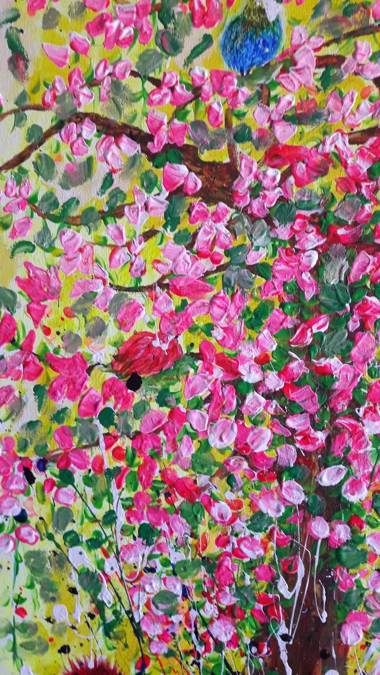 Original Contemporary Floral Painting by Guerry christiane