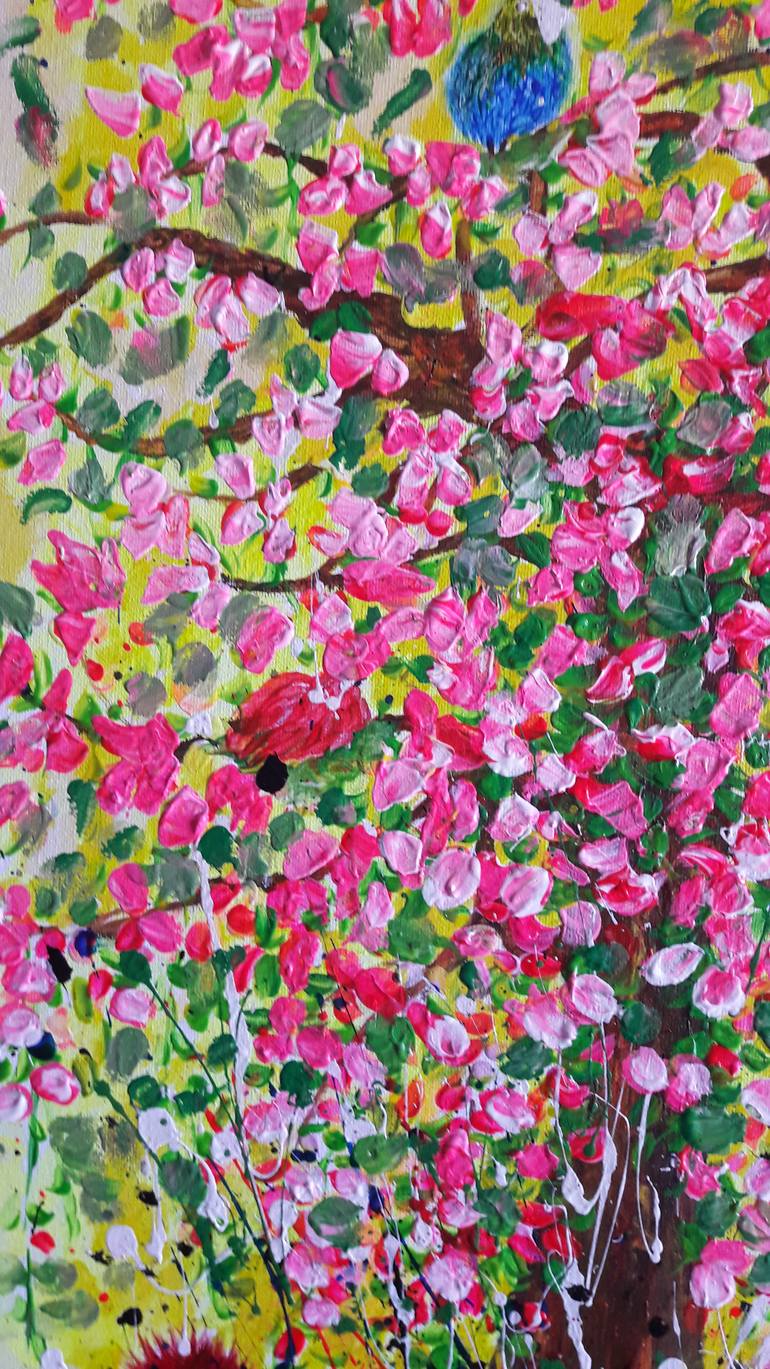 Original Contemporary Floral Painting by Guerry christiane