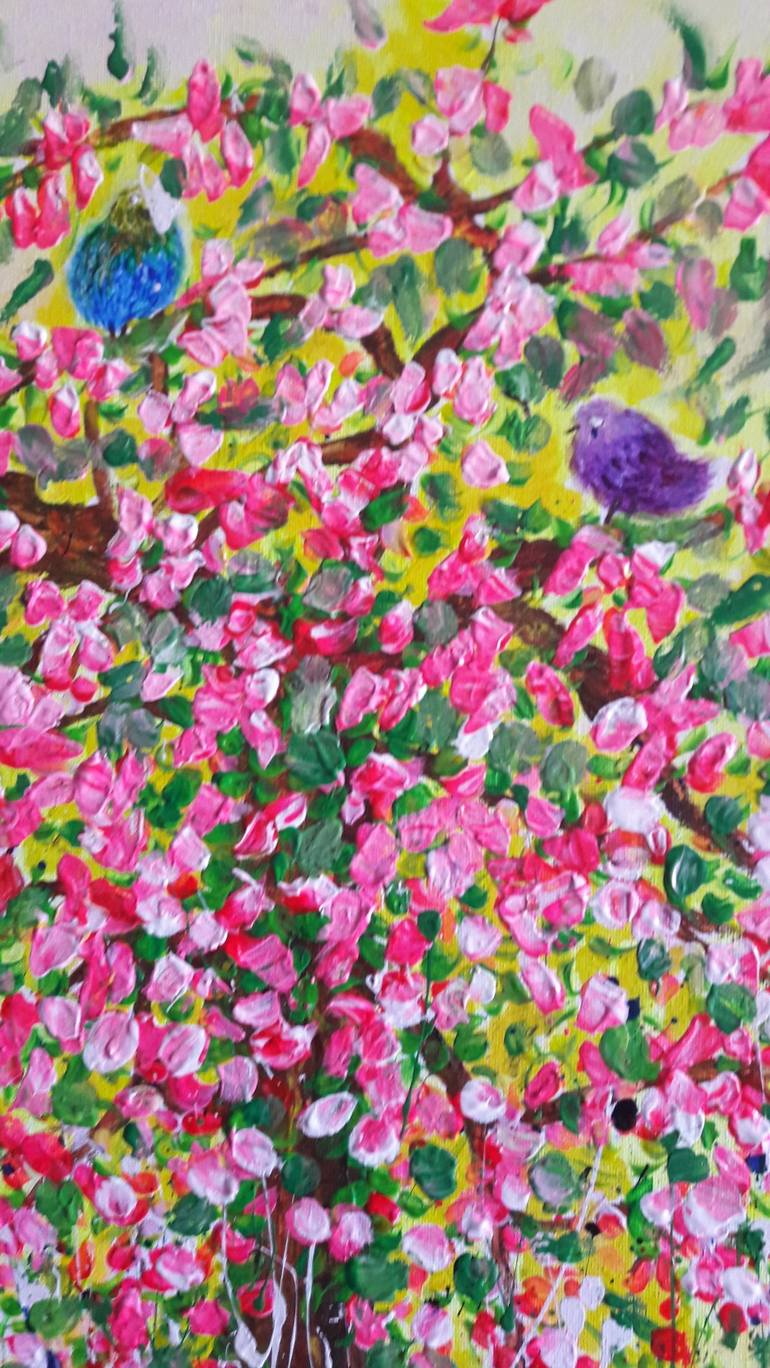 Original Contemporary Floral Painting by Guerry Christiane