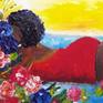 woman and flowers