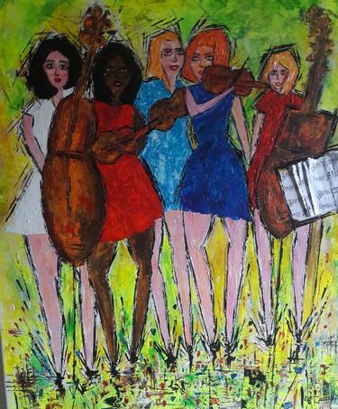 Original Expressionism Music Paintings by Guerry christiane