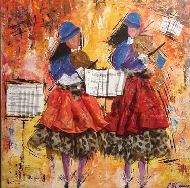 Original Music Paintings by Guerry christiane
