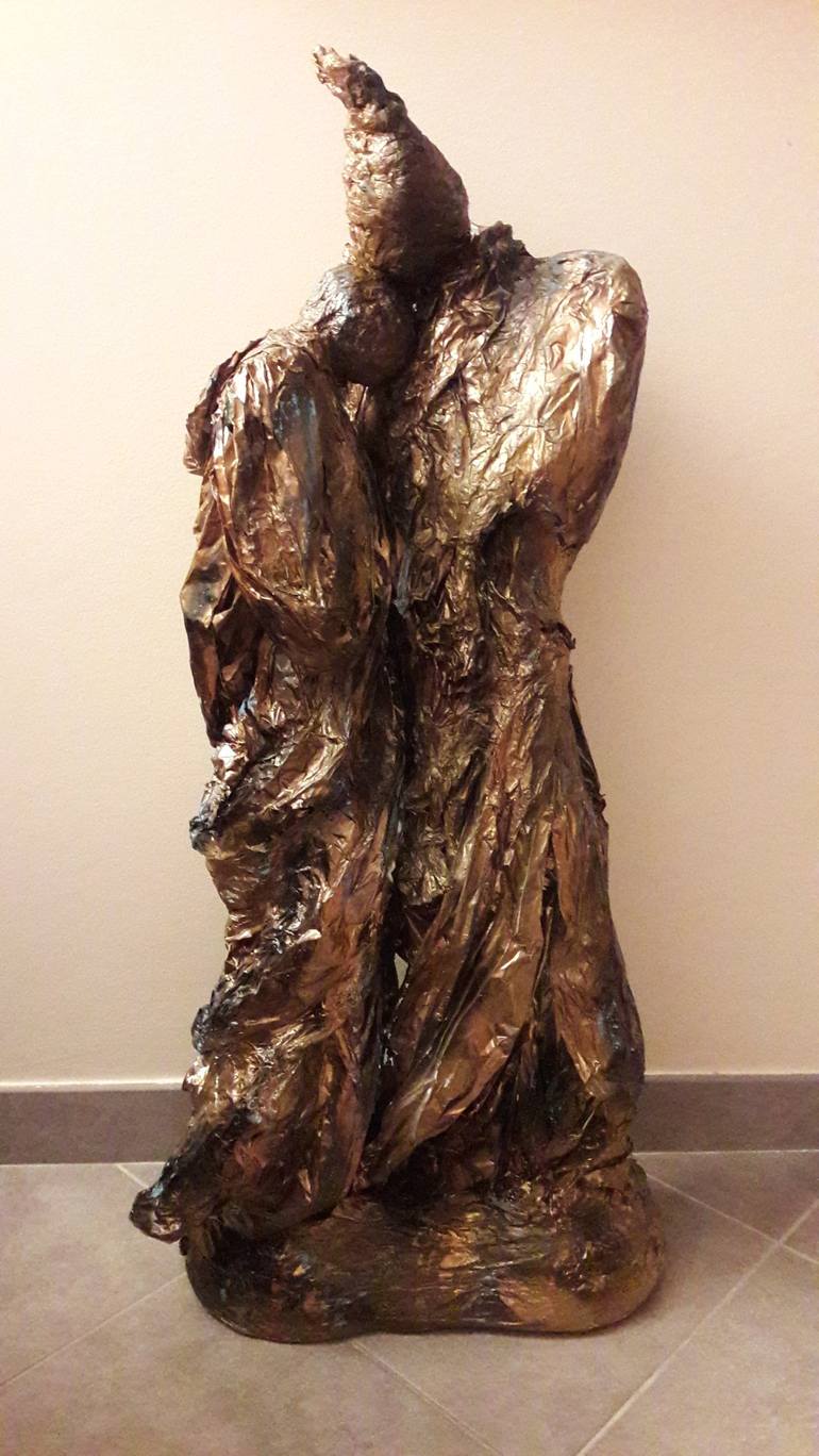 Original Love Sculpture by Guerry christiane