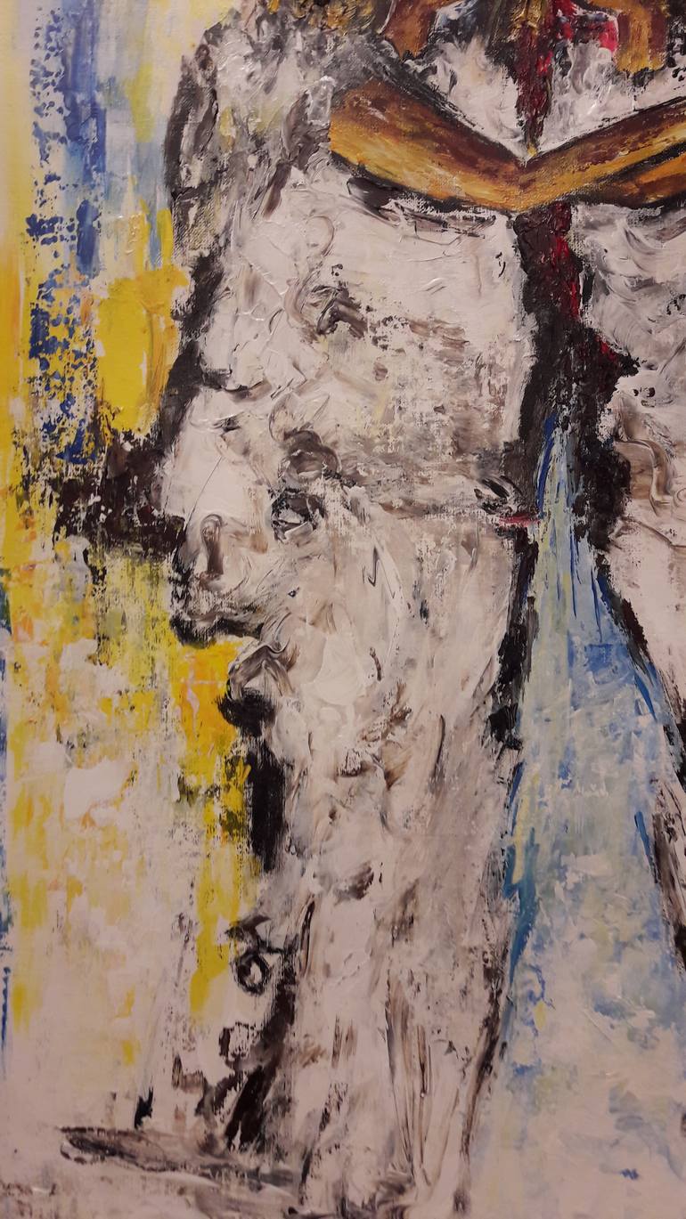 Original Expressionism Children Painting by Guerry Christiane