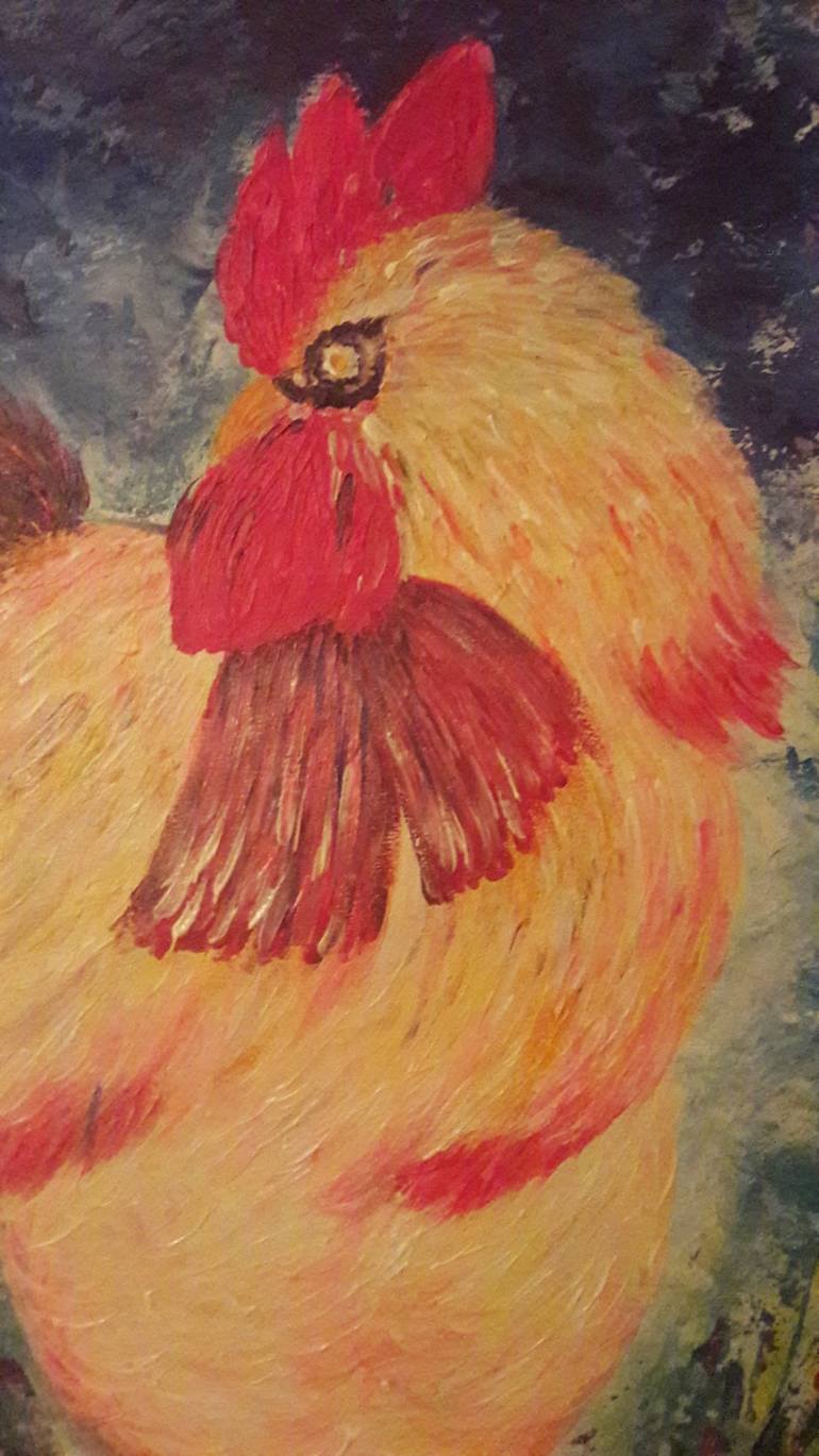 Original Art Deco Animal Painting by Guerry Christiane