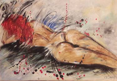 Print of Figurative Nude Paintings by Guerry christiane
