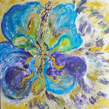 Original Floral Paintings by Guerry christiane