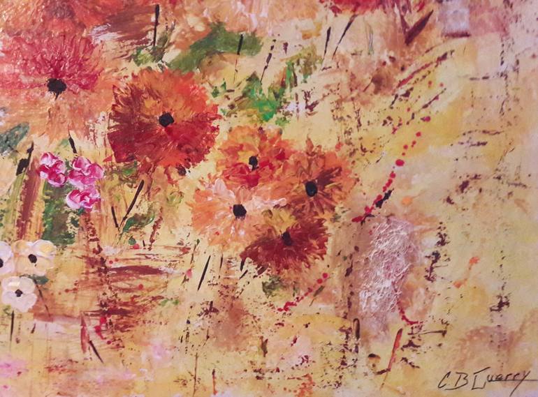 Original Floral Painting by Guerry christiane