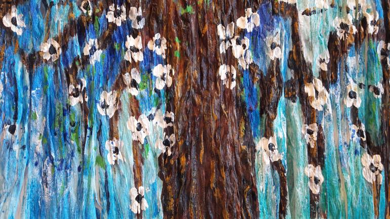 Original Art Deco Floral Collage by Guerry Christiane