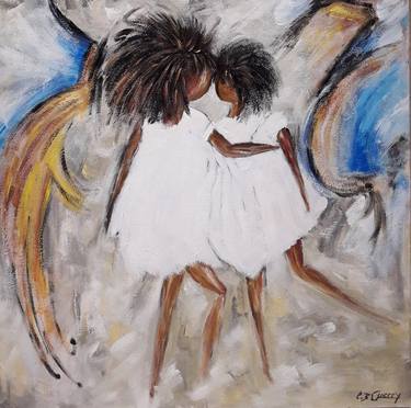 Original Expressionism Children Paintings by Guerry christiane