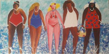 Print of Art Deco Beach Paintings by Guerry christiane
