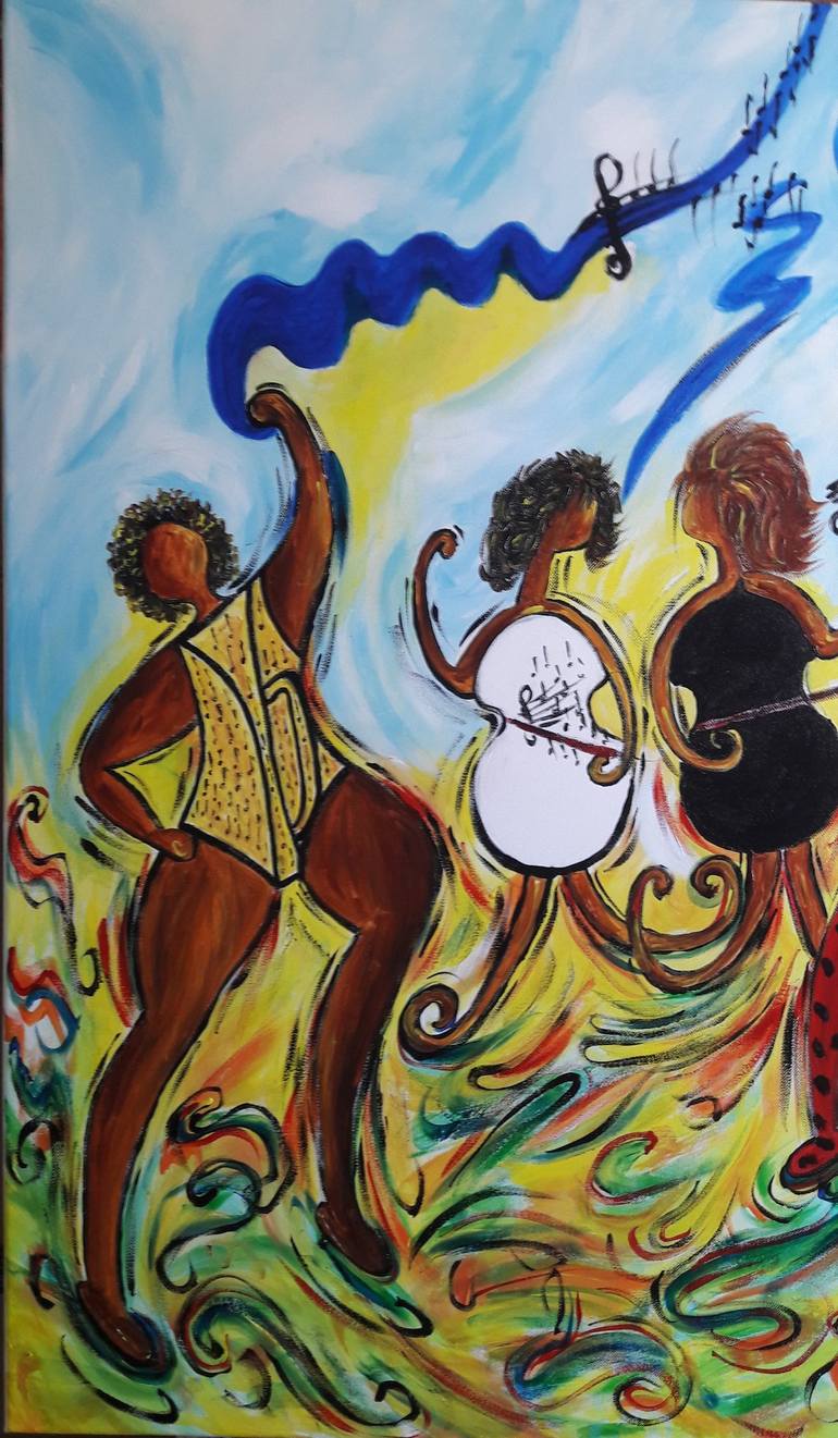 Original Music Painting by Guerry christiane