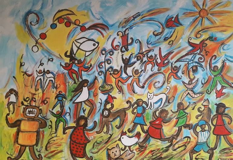 Original Conceptual Other Painting by Guerry Christiane