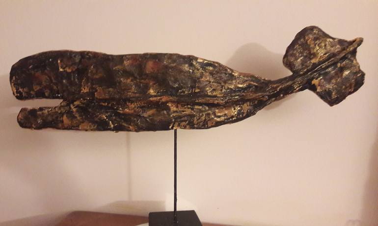 Original Fish Sculpture by Guerry christiane