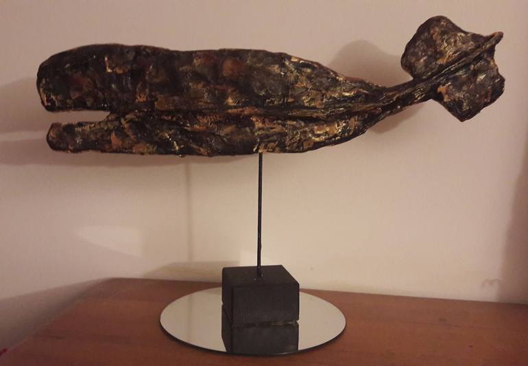 Original Fish Sculpture by Guerry christiane