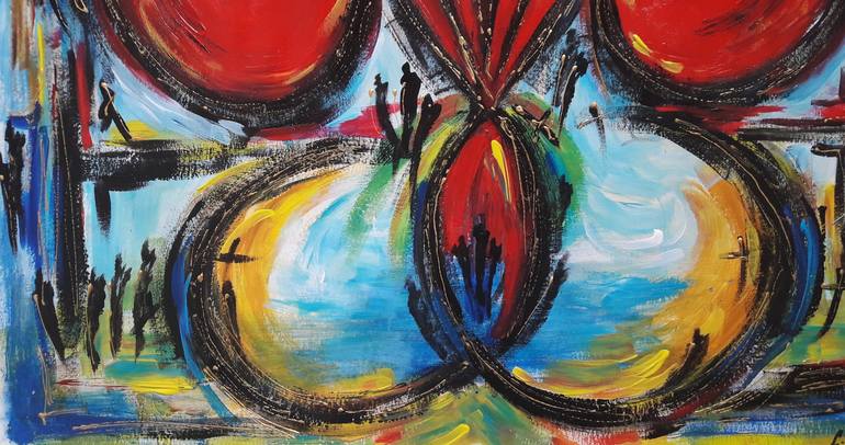 Original Contemporary Children Painting by Guerry Christiane