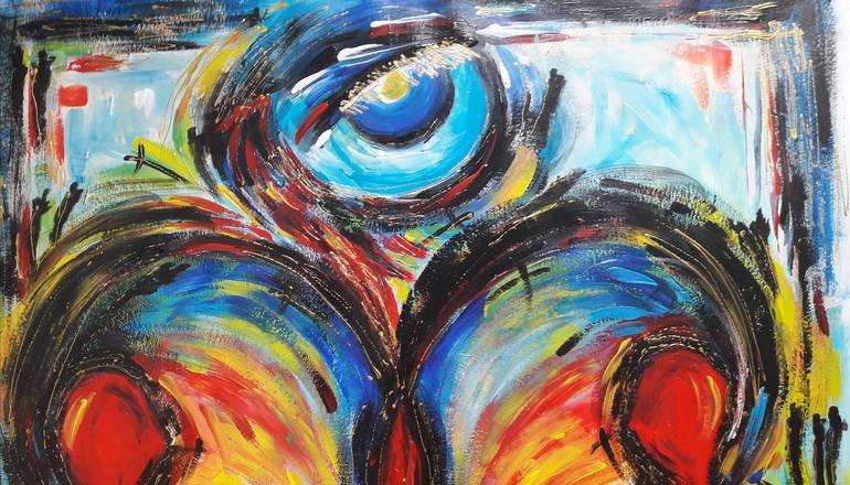 Original Contemporary Children Painting by Guerry Christiane