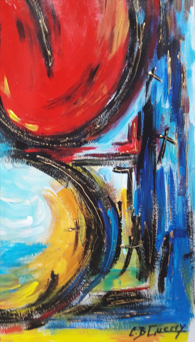 Original Contemporary Children Painting by Guerry Christiane
