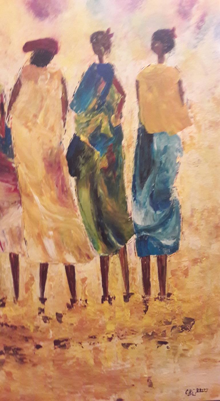 Original Women Painting by Guerry christiane
