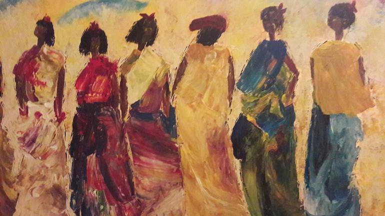 Original Women Painting by Guerry christiane
