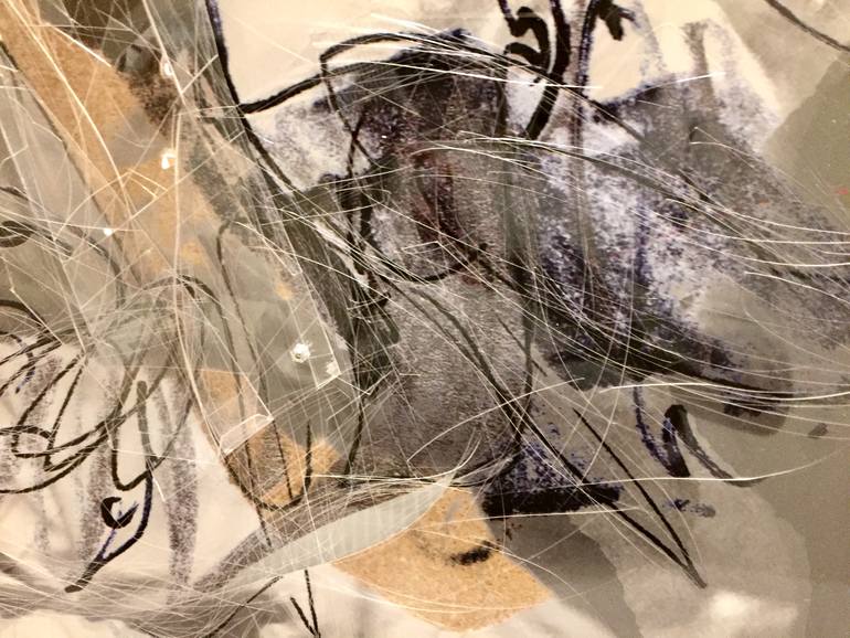 Original Abstract Performing Arts Drawing by Hogto Louso