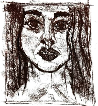 Original Expressionism Portrait Drawings by Gatis Akmentiņš