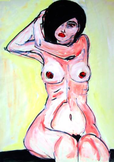 Print of Expressionism Nude Paintings by Gatis Akmentiņš