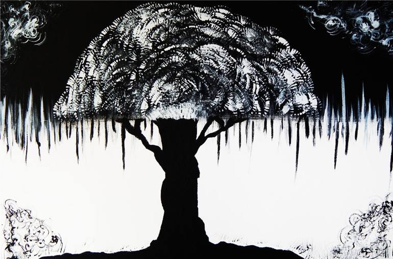 Tree Painting by Akku Shuma