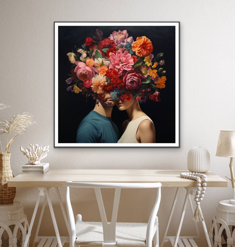 Original Abstract Floral Digital by Erika C Brothers