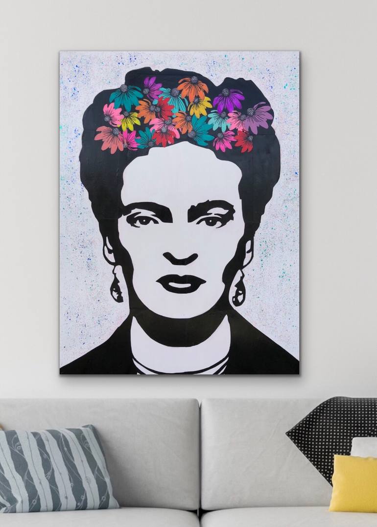 Frida Kahlo Collage - Modern Pop Art Collage by Erika C