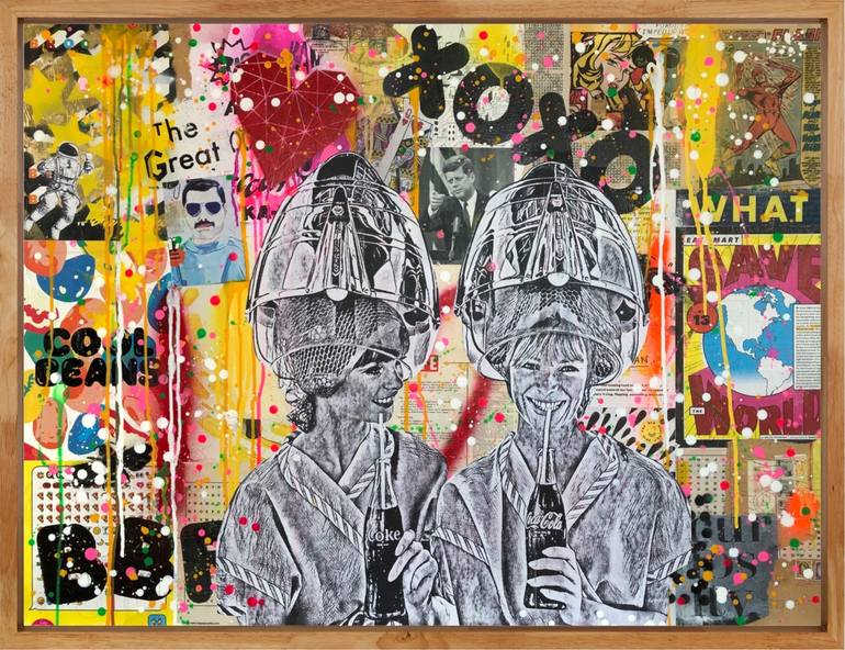 BBF- Mixed media pop culture Art Collage by Erika C Brothers | Saatchi Art