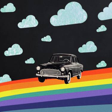 Print of Pop Art Automobile Mixed Media by Erika C Brothers