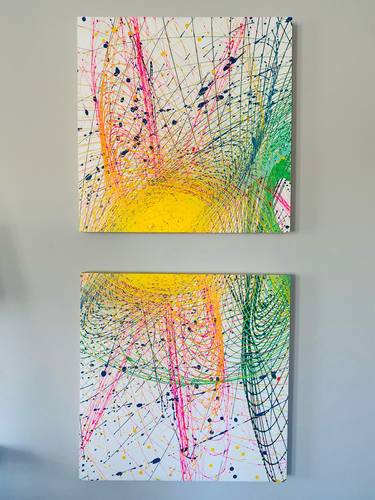 Original Abstract Paintings by Erika C Brothers