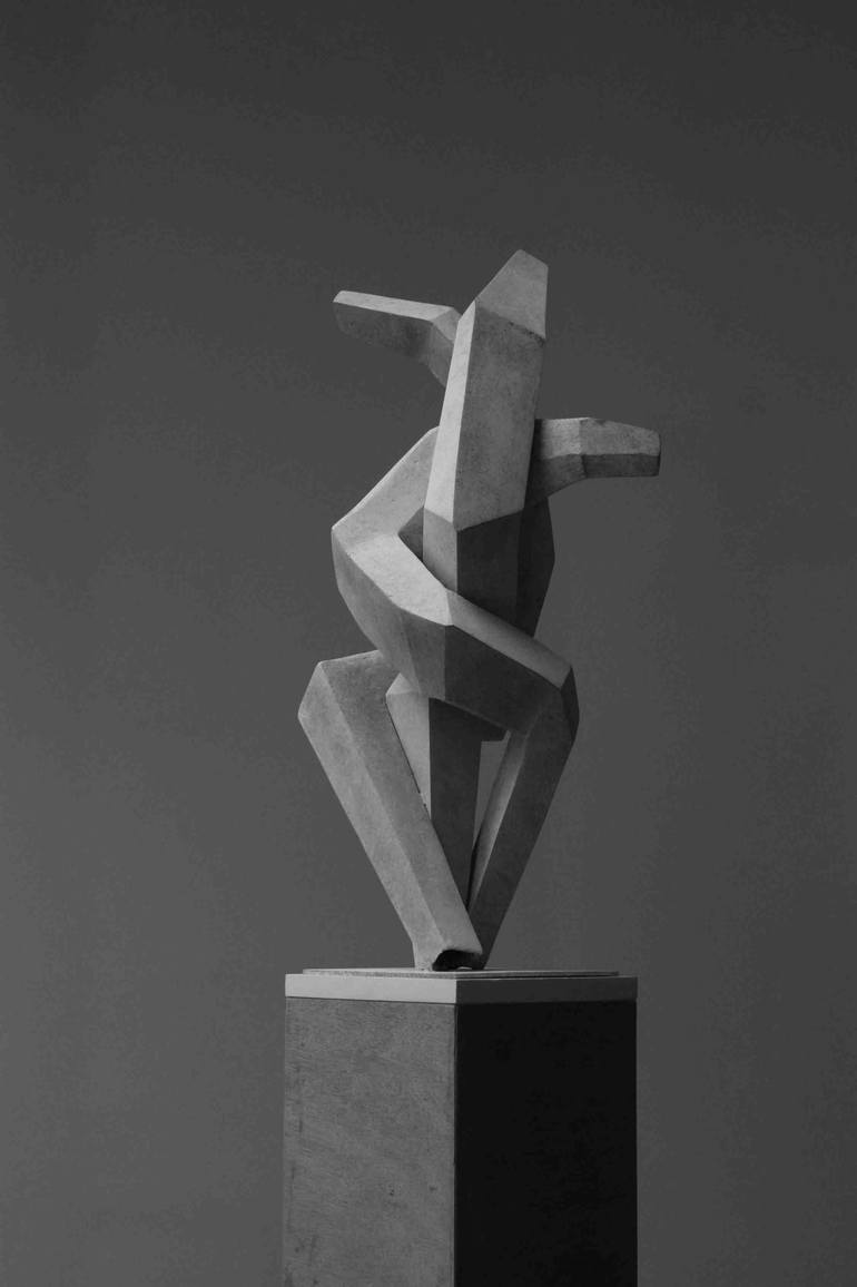 Original Cubism Abstract Sculpture by Georg Eisenmenger