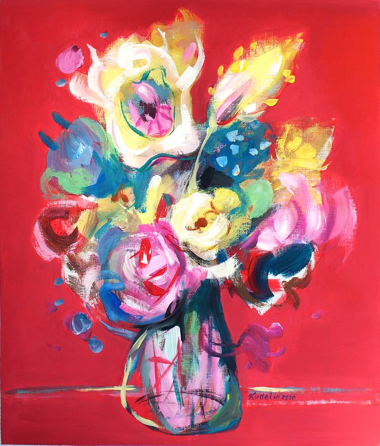 natural flowers series 7 Bouquet from Beijing Painting by Igor Kudelin ...