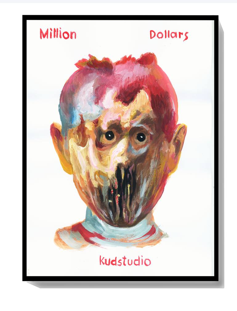 Original Expressionism People Drawing by Igor Kudelin
