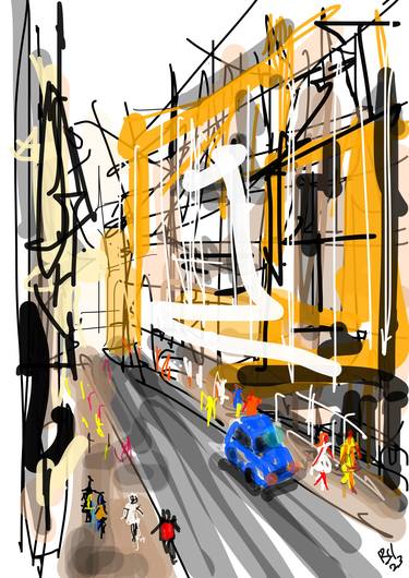 Print of Expressionism Architecture Digital by Bob Usoroh