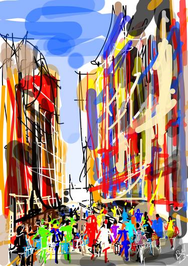 Original Expressionism Architecture Digital by Bob Usoroh