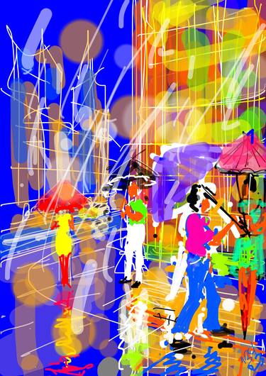 Print of Expressionism Cities Digital by Bob Usoroh