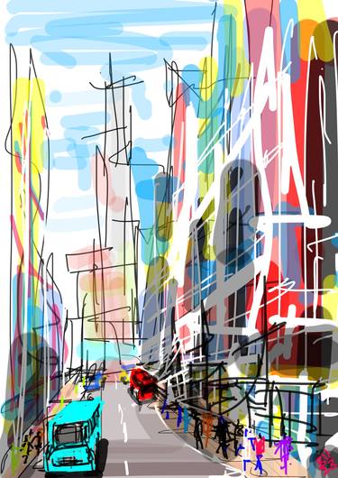 Print of Expressionism Architecture Digital by Bob Usoroh