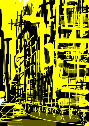 Original Expressionism Architecture Drawings by Bob Usoroh