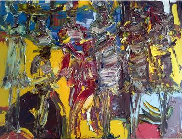 Original Expressionism People Paintings by Bob Usoroh