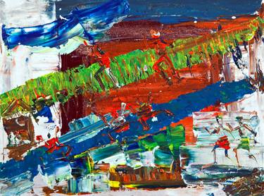Original Abstract Expressionism Abstract Paintings by Bob Usoroh
