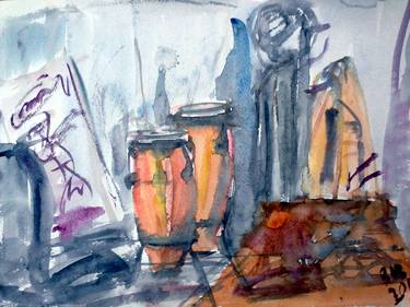 Print of Expressionism Still Life Paintings by Bob Usoroh