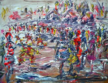 Print of Expressionism Performing Arts Paintings by Bob Usoroh
