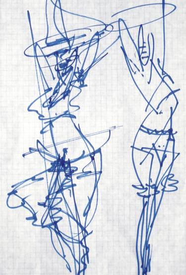 Print of Expressionism Body Drawings by Bob Usoroh