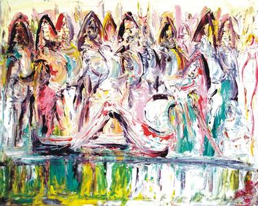 Print of Expressionism People Paintings by Bob Usoroh
